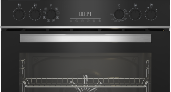 Beko *A* Einbau-Herdset mit Glaskeramikkochfeld und 1-fach Teleskopauszug - BBUM 13329 XS