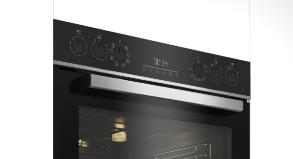 Beko *A* Einbau-Herdset mit Glaskeramikkochfeld und 1-fach Teleskopauszug - BBUM 13329 XS