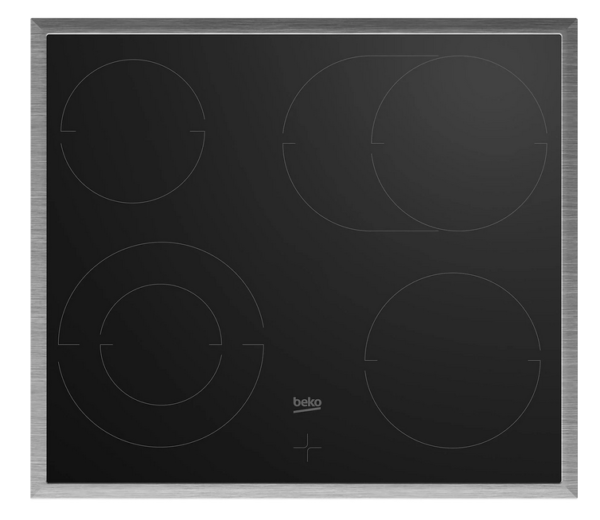 Beko *A* Einbau-Herdset mit Glaskeramikkochfeld und 1-fach Teleskopauszug - BBUM 13329 XS