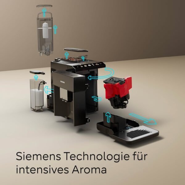Siemens Kaffeevollautomat 1500 Watt Klavierlack schwarz - TQ 515 D 09