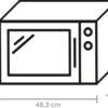 Bauknecht Stand-Mikrowelle schwarz MWK 253 B