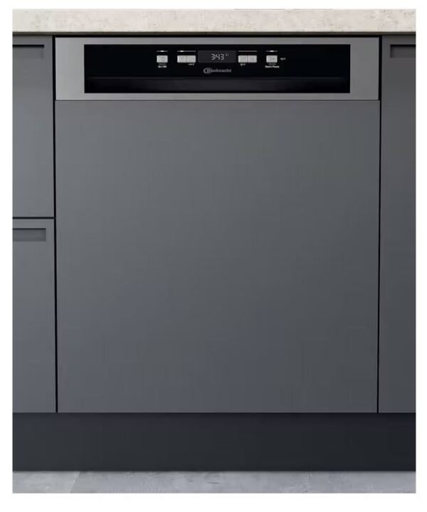 Bauknecht *E* Geschirrspüler 60 cm teilintegriert Edelstahl - BBC 3B+26 X