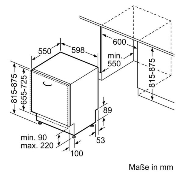 Bosch *D* Geschirrspüler vollintegriert 60 cm - SMV 2 HVX 02 E