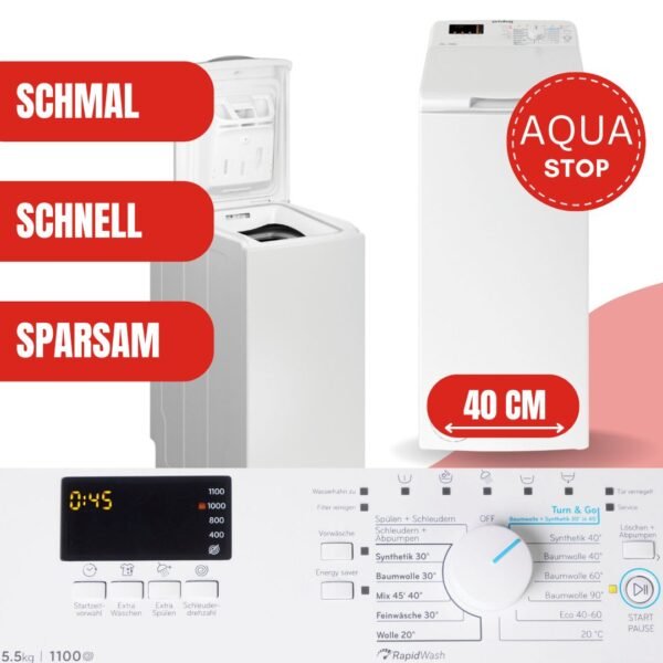 Privileg a. d. H. Bauknecht *C* Toplader 5,5 kg 1100 U - PWT LC 55 DE