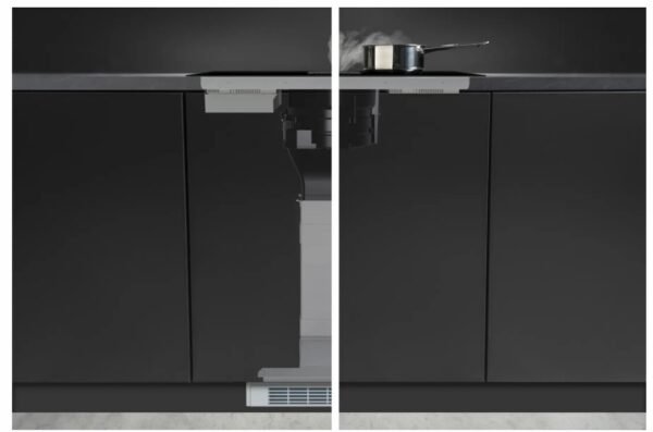 Hisense A++ Muldenlüfter 83 cm - Induktionskochfeld mit integrierten Dunstabzug - HAS 949 BSC