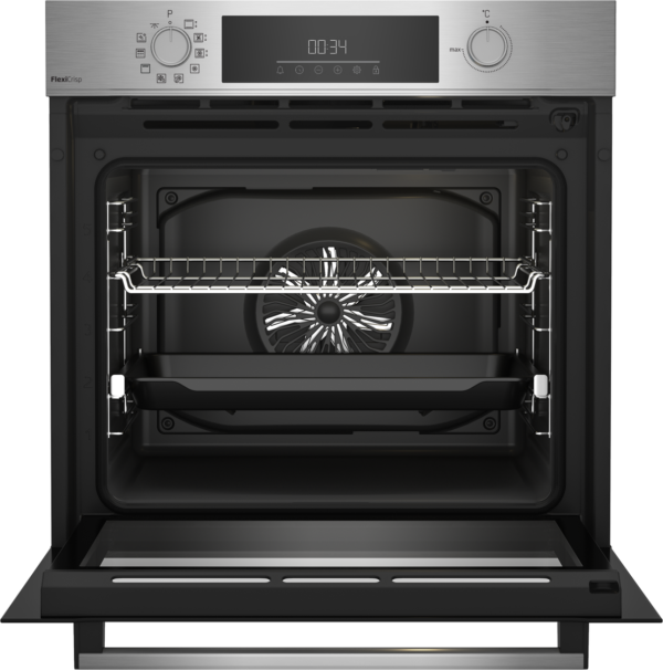 Beko A+ Einbau-Backofen Edelstahl mit Pyrolyse - inkl. 1-fach Teleskopauszug - BBIM 12300 XMPEF