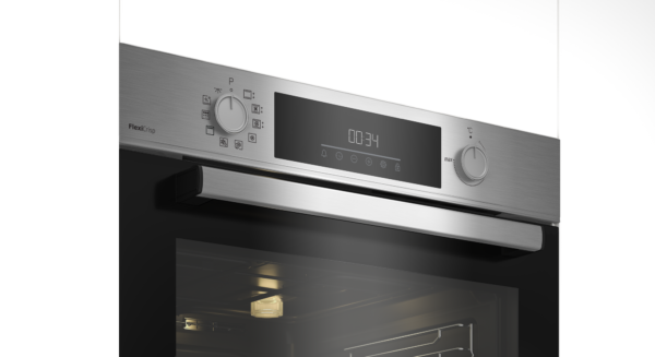 Beko A+ Einbau-Backofen Edelstahl mit Pyrolyse - inkl. 1-fach Teleskopauszug - BBIM 12300 XMPEF