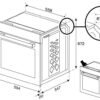 Beko A+ Einbau-Backofen Edelstahl mit Pyrolyse - inkl. 1-fach Teleskopauszug - BBIM 12300 XMPEF