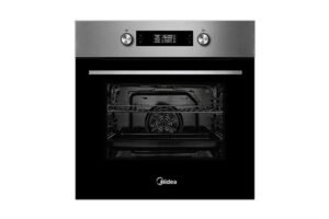 Midea *A* Pyrolyse-Heißluft-Backofen Edelstahl inkl. 1-fach Teleskopauszug - 65 P 90 E 3 IX