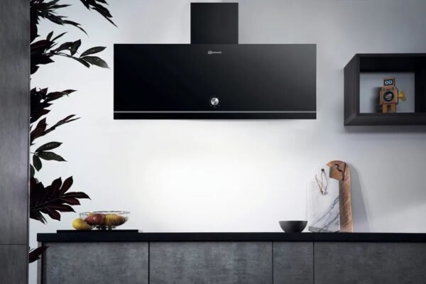 Bauknecht A Kopffrei-Dunstabzugshaube 90 cm schwarz - DBHVA 92F LM K