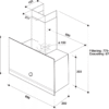 Bauknecht A Kopffrei-Dunstabzugshaube 90 cm schwarz - DBHVA 92F LM K