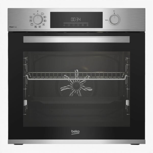 Beko A+ Einbau-Backofen Edelstahl mit Pyrolyse - inkl. 1-fach Teleskopauszug - BBIM 12300 XMPEF